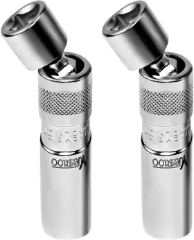 Gj-17 Yuesstloo 14mm And 16mm Magnetic Swivel Spark Plug Socket 2 Pcs Thin Wall 3/8 One Size