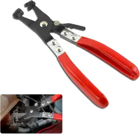 Yum137 Yumfugu 1 Pc Car Hose Clamp Pipe Pliers Bendable Bundle With Red