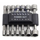Panovos Power Nuts Driver Drill Bit Tools Set Metric Socket Wrench One Size New. Price: $12.19.