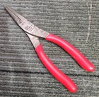 Snap-on Tools 96ACF1 8" Soft Grip Needle Nose Pliers Red Used. Price: $42.99.