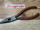 Snap-on Tools 196CP Needle Nose Pliers With Cutters Red Grips Usa Used. Price: $28.95.