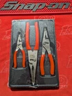 Snap-on Brand New Orange 3PC Soft Grip Long Nose Slip Joint Plier Set PL3LNSJCFO. Price: $225.00.