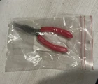New. Snap-on Tools Red Soft Grip 5-1/2" Snipe Nose Precision Pliers P91055A. Price: $84.99.