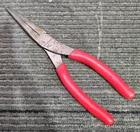 Snap-on Tools 97ACF2 9" Soft Grip Needle Nose Pliers Red Used. Price: $44.99.
