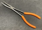 New! Mac Tools Orange Soft Grip Spring Loaded Long Bent Tip Needle Nose Pliers. Price: $44.95.