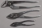 (3) Vintage Craftsman Slip Joint Pliers Wf 45382 45373 Usa Used. Price: $39.99.