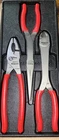New Snap-on 3PC Heavy Duty Pliers Set PL330ACF Red Grip 312CF 49ACF 911CF. Price: $199.99.