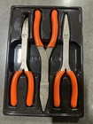 Snap-on PL308CFGO 3-PC Long-nose Pliers Set Orange Used Once Like New. Price: $185.00.