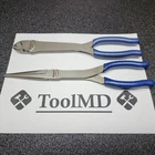 Snap-on Tools Usa New 2PC Power Blue Long Needle Nose Pliers & Cutter Lot Set. Price: $199.95.