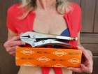 New Old Stock! Knipex 9" Straight Jaw Locking Grip Vise Pliers 4124225 Germany. Price: $44.98.