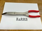 Snap-on Tools New Red Soft Grip 11" Long Neck 35 Bent Needle Nose Pliers 411CF. Price: $99.95.