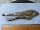 Vise-grip Petersen Dewitt Vintage 10CR Locking Pliers Curved Jaw Usa Made Used. Price: $20.99.