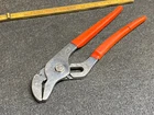 Snap-on 90AP 9" Adjustable Joint Interlocking Channel Pliers Red Handles Used. Price: $29.00.