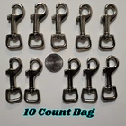 2" Swivel Snap Hook With 3/8" Square Strap Eyelet. Purse Leashes (10 Count Bag) New. Price: $8.99.