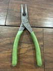 Snap-on 96ACF 8" Long Needle Nose Pliers Green Grip Usa Used. Price: $34.99.