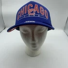 Chicago Cubs Hat Cap Snap Back Mens One Size Blue Mlb Baseball Trucker '47 New. Price: $24.99.