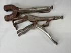 2-VINTAGE Petersen Dewitt Vise-grip 9R Locking Welding Clamp Pliers 1942 Pat Usa Used. Price: $27.99.