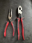 2PC Sears Craftsman Professional Linesman Plier 45764 & Long Needle Nose 45763 Open. Price: $99.00.