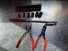 Matco Tools Magnet, 3/8 Impacts Sockets, Snap Ring Pliers Lot Used. Price: $60.00.