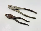Vintage 2PC Co., Crescent Tool Slip-joint Plier 7.75" & 6.5" Used. Price: $13.99.