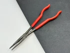 Snap Tools Usa 915CP 15" Long Neck Needle Nose Pliers, Red Grip Handle Used. Price: $56.99.