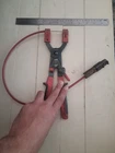 Snap-on Tools Ratcheting Remote Hose Clamp Pliers Red SHCP1A Used. Price: $110.00.