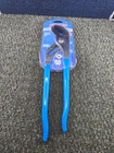 Channel Lock 440 12-INCH Straight Jaw Tongue & Groove Plier Blue Non-slip Grips Open. Price: $29.99.