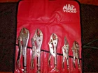 Mac-tools 5 Piece Vise Grip Set With Case Excellent Condition Used. Price: $135.00.