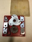 Vintage Craftsman, Usa, Triple Molding Head Set, 6 Sets Of Cutters Used. Price: $28.00.