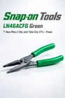 Snap Tools 7" Nose Pliers 3 Slip Joint Talon Grip 57% More Power Green!! New. Price: $74.95.