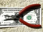 Snap-on E715CG Red Soft Grip 5" Short Needle Nose Precision Pliers Used. Price: $34.95.