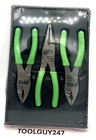 Snap On Tools Usa Green 3PC Soft Grip Slip Joint Pliers Lot Set PL346ACF New. Price: $170.95.