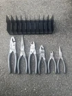 Snap On PL600ES1RKDT Pc. Plier Cutter Set In Plastic Tray Dark Titanium Used. Price: $275.00.