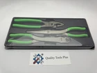Snap-on Tools New PL330ACFG 3-PC Heavy-duty Pliers Set Green. Price: $225.00.