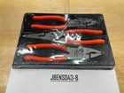 Snap-on Tools Usa New Orange 3PC Soft Grip Slip Joint Pliers Lot Set PL347ACFO. Price: $249.95.