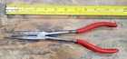 Snap-on 411 Acp Long Reach Bent Needle Nose Pliers Red 11" Used. Price: $44.99.