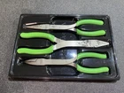 Snap-on Tools Usa New Piece Green Soft Grip Long Nose Pliers Set PL308CFG Used. Price: $213.15.