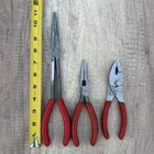 Snap On Plier Lot 911BCP Needle Nose, 96BCP 7 46AP Slip Joint Used. Price: $79.99.