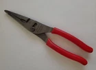 Snap Tools 9" Nose Pliers 3 Slip Joint Talon Grip 57% More Power Red New. Price: $82.45.