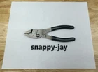 Snap-on Tools Usa New Dark Titanium 6" Flankjaw Slip-joint Combo Pliers HJ46ACF. Price: $74.95.
