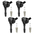 Autokay Ignition Coils & Spark Plugs Pack For Vw Jetta Tiguan Passat Beetle G.... Price: $119.68.