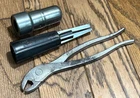 Battery Terminal Tools Cable Service Set Lot Pliers Dual Brush Cleaner Scraper Used. Price: $45.00.
