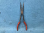 Matco Tools Straight Needle Nose Pliers Red Grip 11.25" Long Reach Spring Used. Price: $44.00.