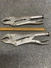 Vintage Petersen Vise Grip 7WR And 7CR Curved Jaw Locking Pliers Dewitt Usa Used. Price: $36.00.