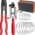 Cv Joint Boot Clamp Pliers With 10 Crimp Bands Banding Tool New. Price: $35.79.