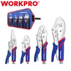 Workpro 4PC Locking Pliers Set 5-1/2" 7" 9" 6-1/2" Long Nose New. Price: $22.99.