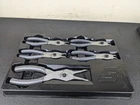 #BO022 Snap-on Tools 5-PIECE Ring Pliers Set Dark Titanium Gray SRPCR105DT Used. Price: $179.95.
