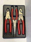Snap-on PL307ACF Piece Plier Set Red (87BCF)(97ACF)(47ACF) Lightly Used. Price: $150.00.