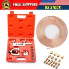 45 Degrees Red 1/4" Copper Coated Brake Line W/ Double & Single Flaring Tool Us. Price: $45.99.
