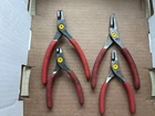 Mac Tools (SRPS4 + SRPS4B) 4-PC. Straight & 90-DEGREE Retain Ring Plier Kt Used. Price: $180.00.